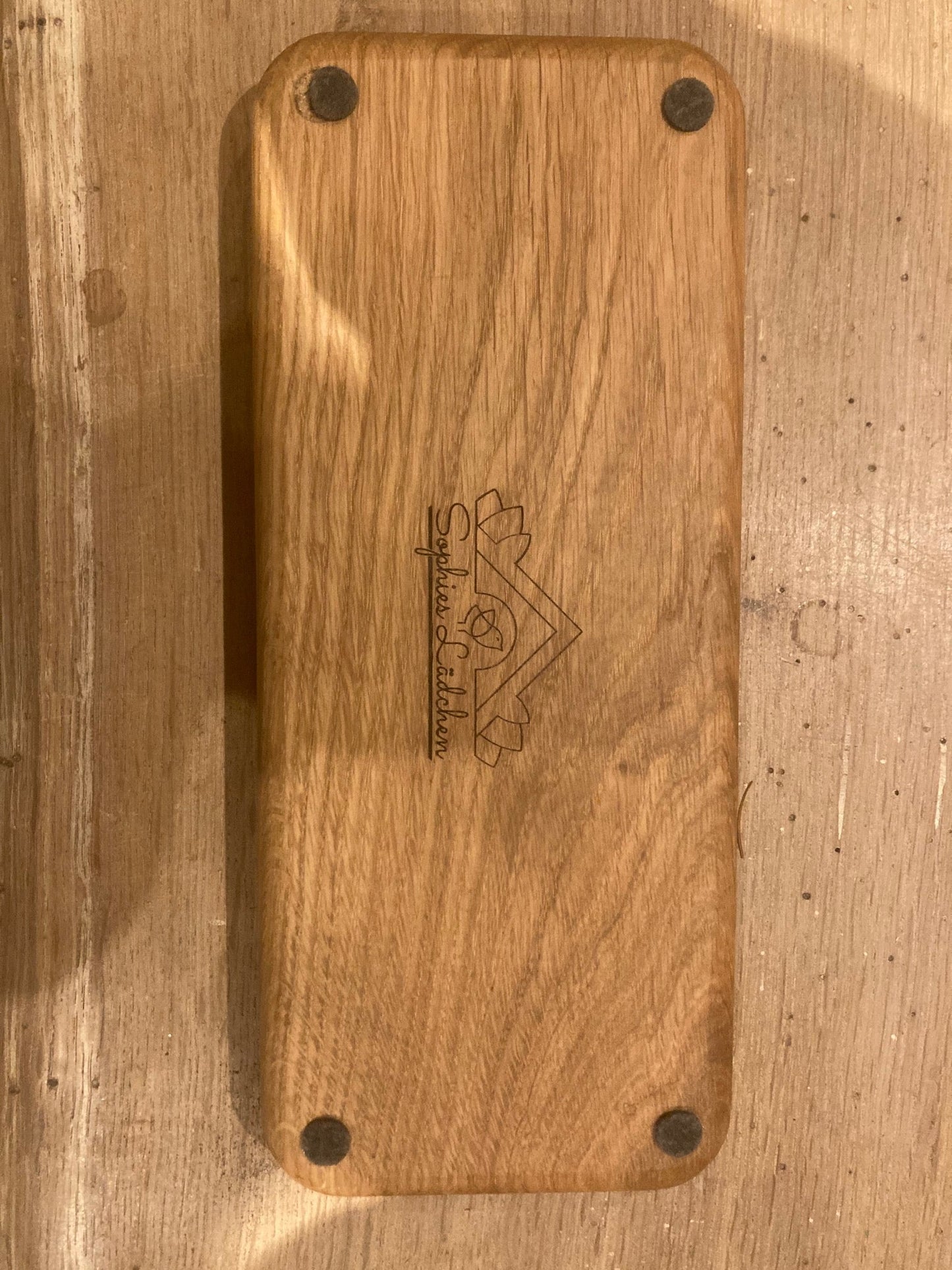 Eierhalter, Eiertablett, Servierbrett aus natürlicher Eiche für 10 Eier