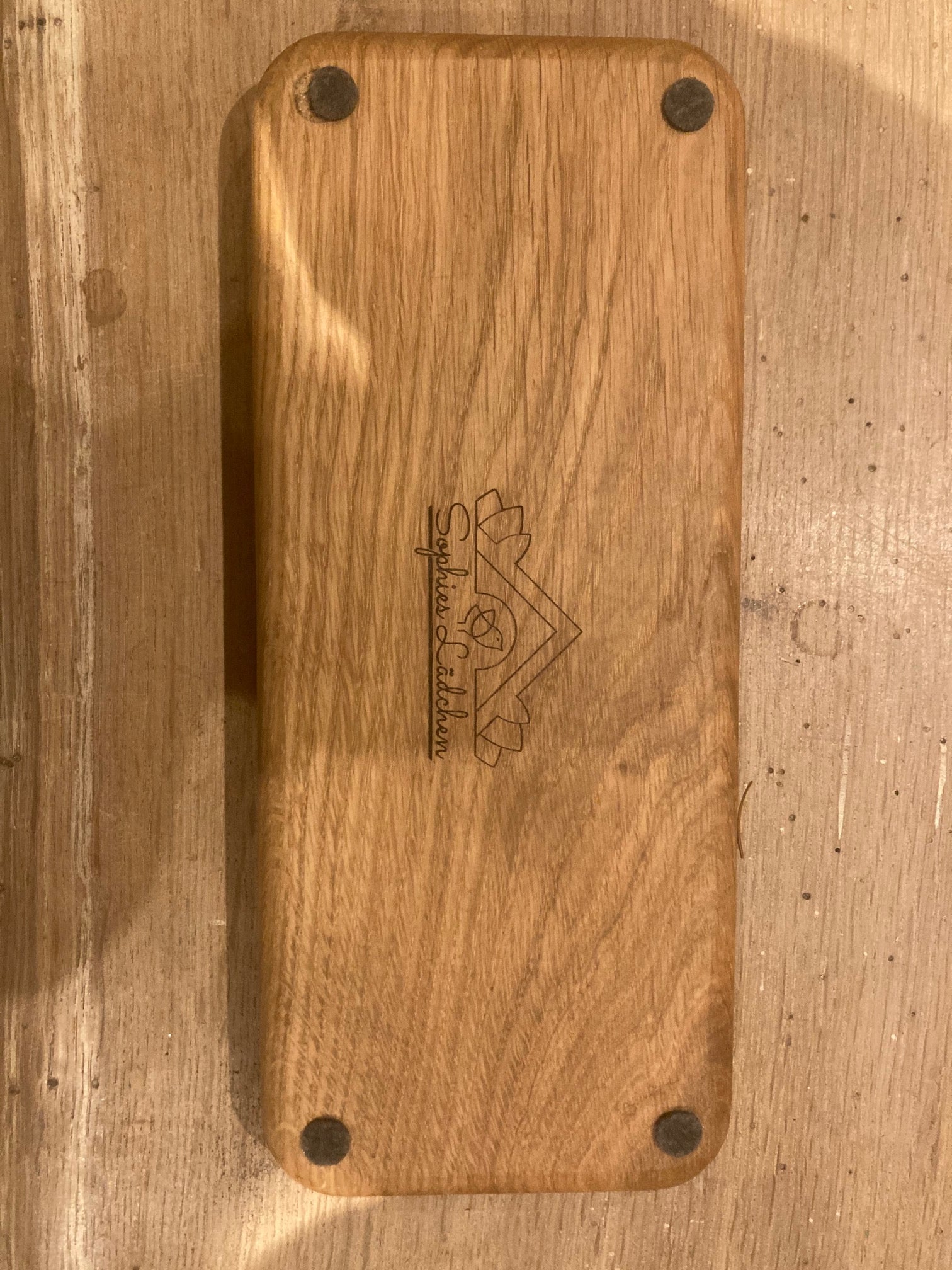 Eierhalter, Eiertablett, Servierbrett aus natürlicher Eiche für 10 Eier