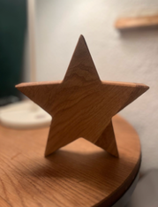 Stern, Dekostern, Eichenholz, geölt
