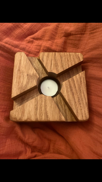 Teewärmer, Untersetzer Teekanne, Eiche geölt, Warmhalter, Echtholz