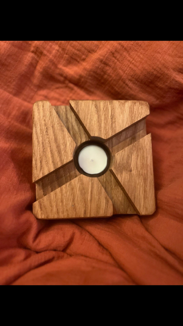 Teewärmer, Untersetzer Teekanne, Eiche geölt, Warmhalter, Echtholz